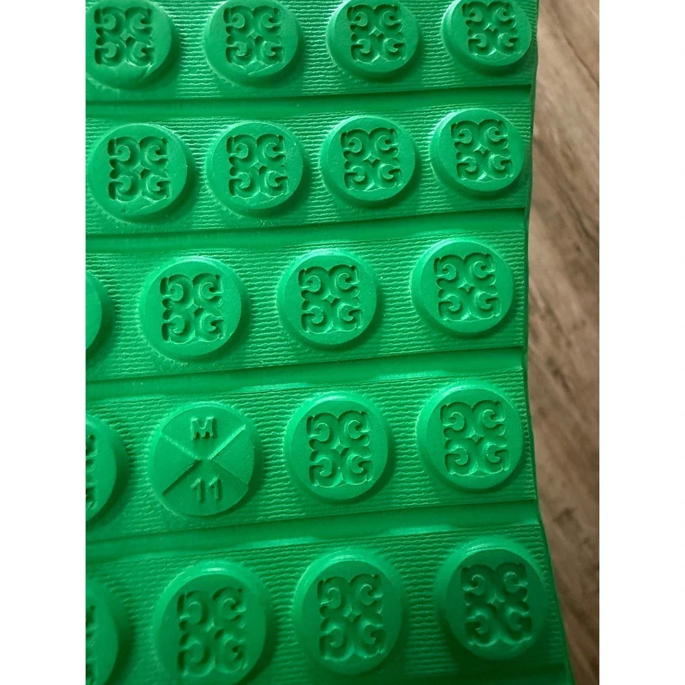 G/FORE Fore Play Skull & T's Slide Sandals Green Mens Size 11 Waterproof Golf